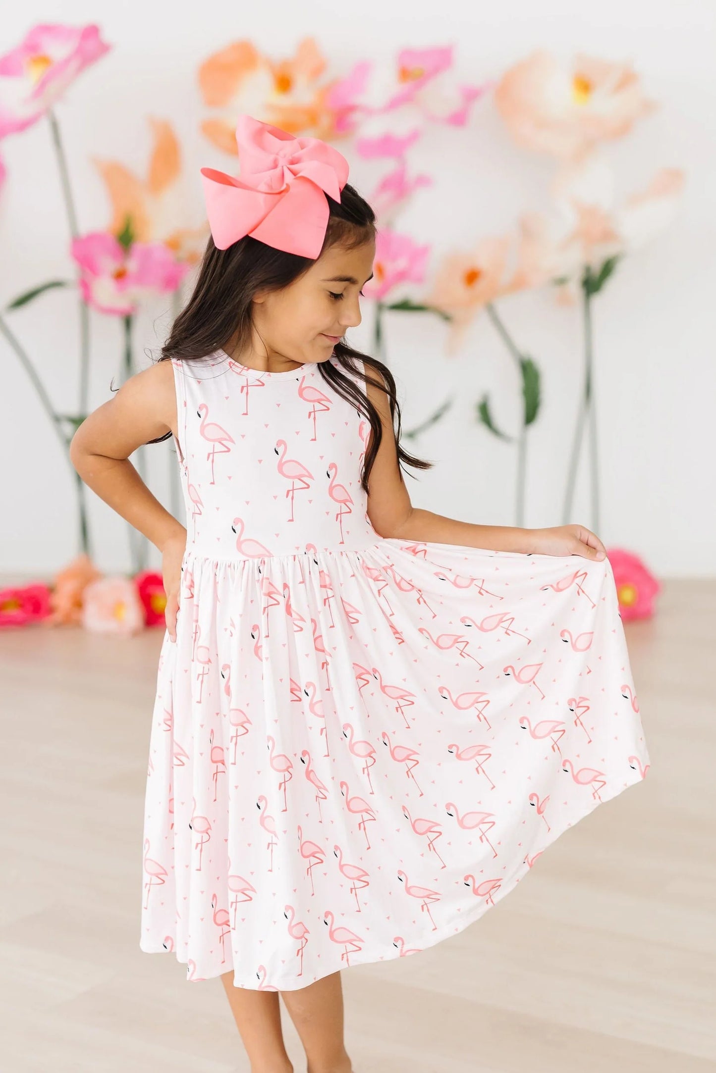 Pink Paradise Tank Twirl Dress by Mila & Rose