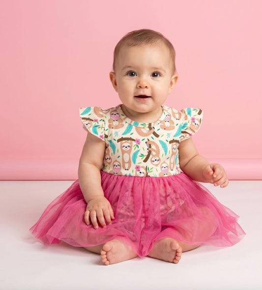 Summer Sloths Infant Romper by Pete + Lucy