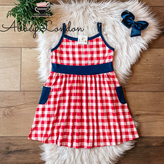 Americana Gingham Dress by TwoCan