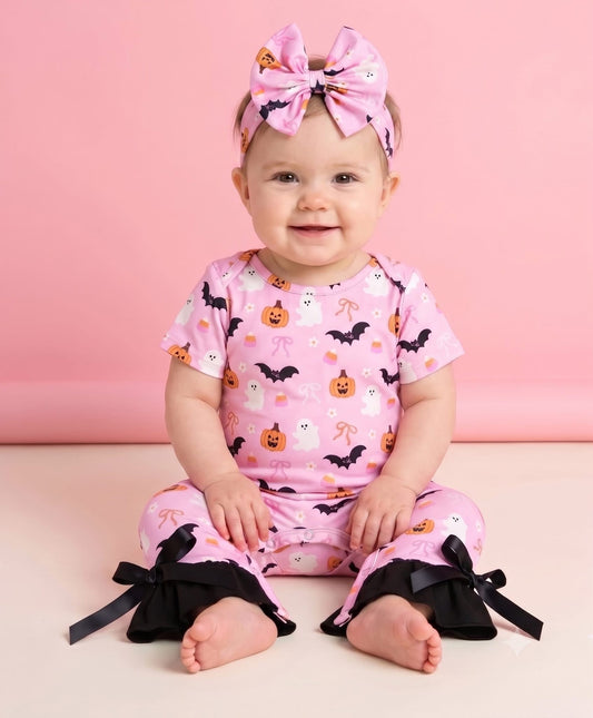 (Preorder) Sweet & Spooky Infant Romper by Pete + Lucy