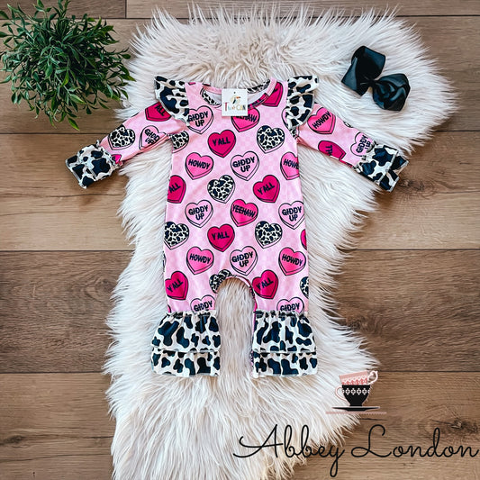 Howdy Hearts Infant Romper by TwoCan