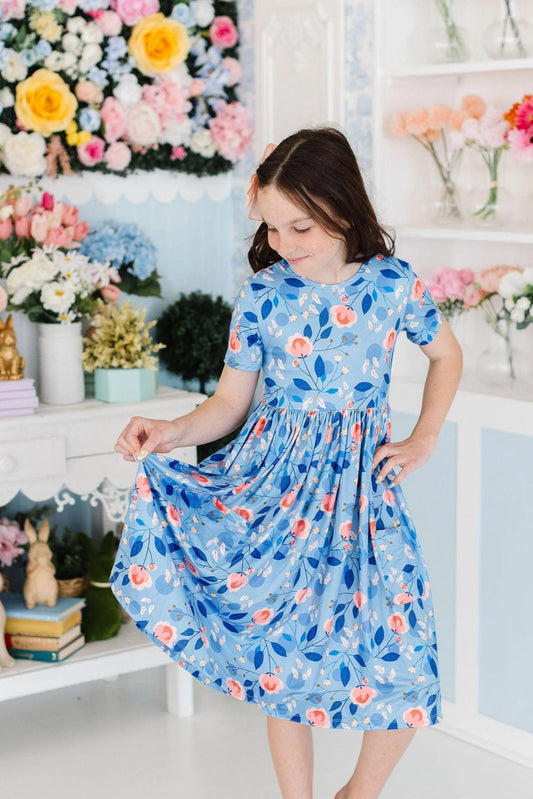 Country Blooms Pocket Twirl Dress by Mila & Rose