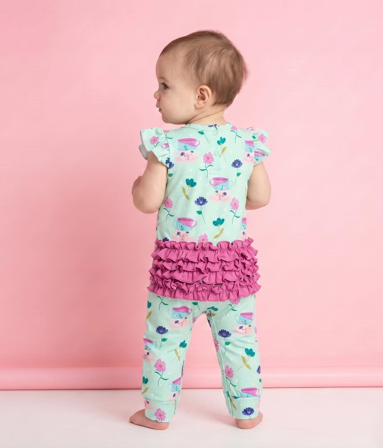 Tea Party Infant Romper by Pete + Lucy