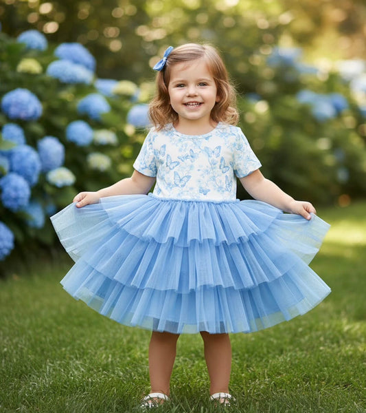 Vintage French Fairytale Tulle (Blue) by Pete + Lucy
