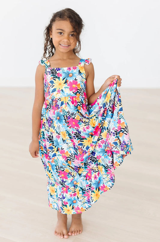 Petal Paradise Ruffle Maxi Dress by Mila & Rose