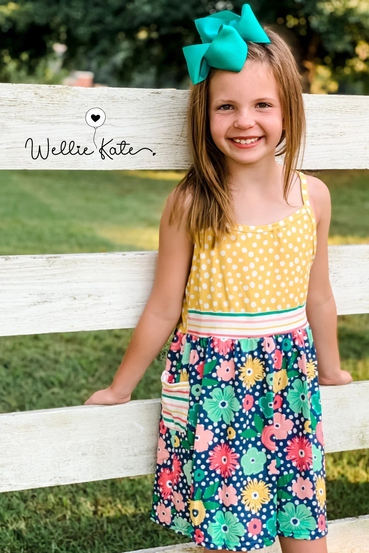 Fun Floral Days Dress by Wellie Kate