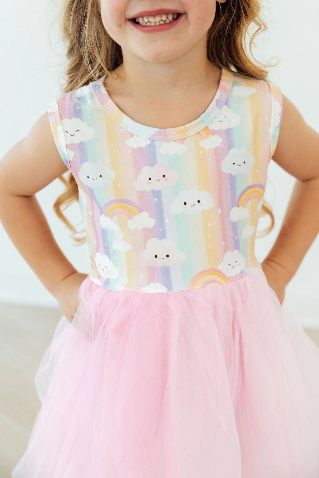 Rainbow Skies Tank Tulle Dress by Mila & Rose