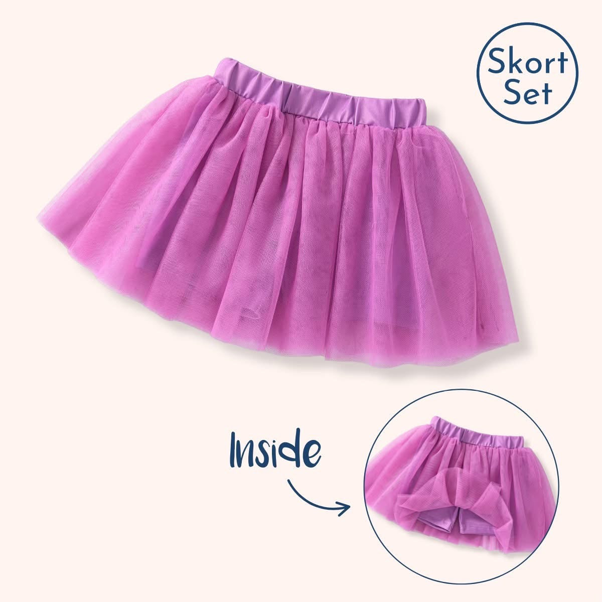 Summer Capsule Tulle Skort by Pete + Lucy