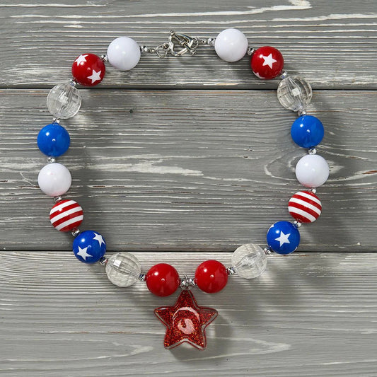 (Preorder) Star Spangled Bubble Gum Necklace by Pete + Lucy