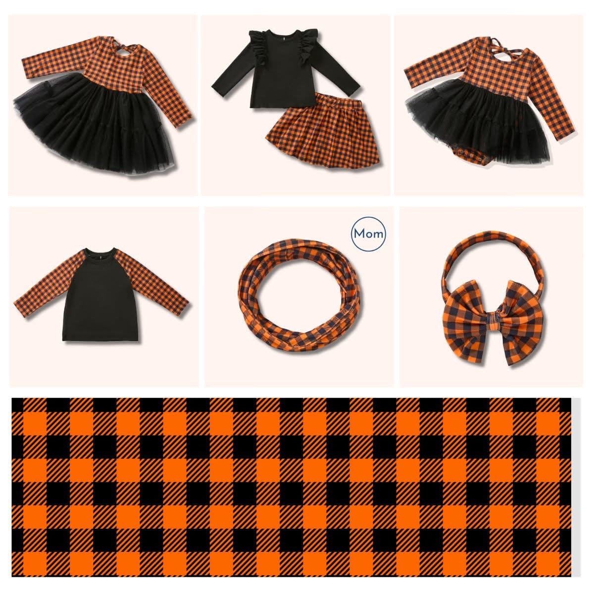(Preorder) Harvest Gingham Bow Headband by Pete + Lucy