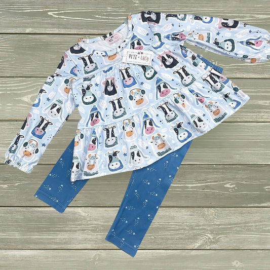 Cool Cows Pant Set by Pete + Lucy