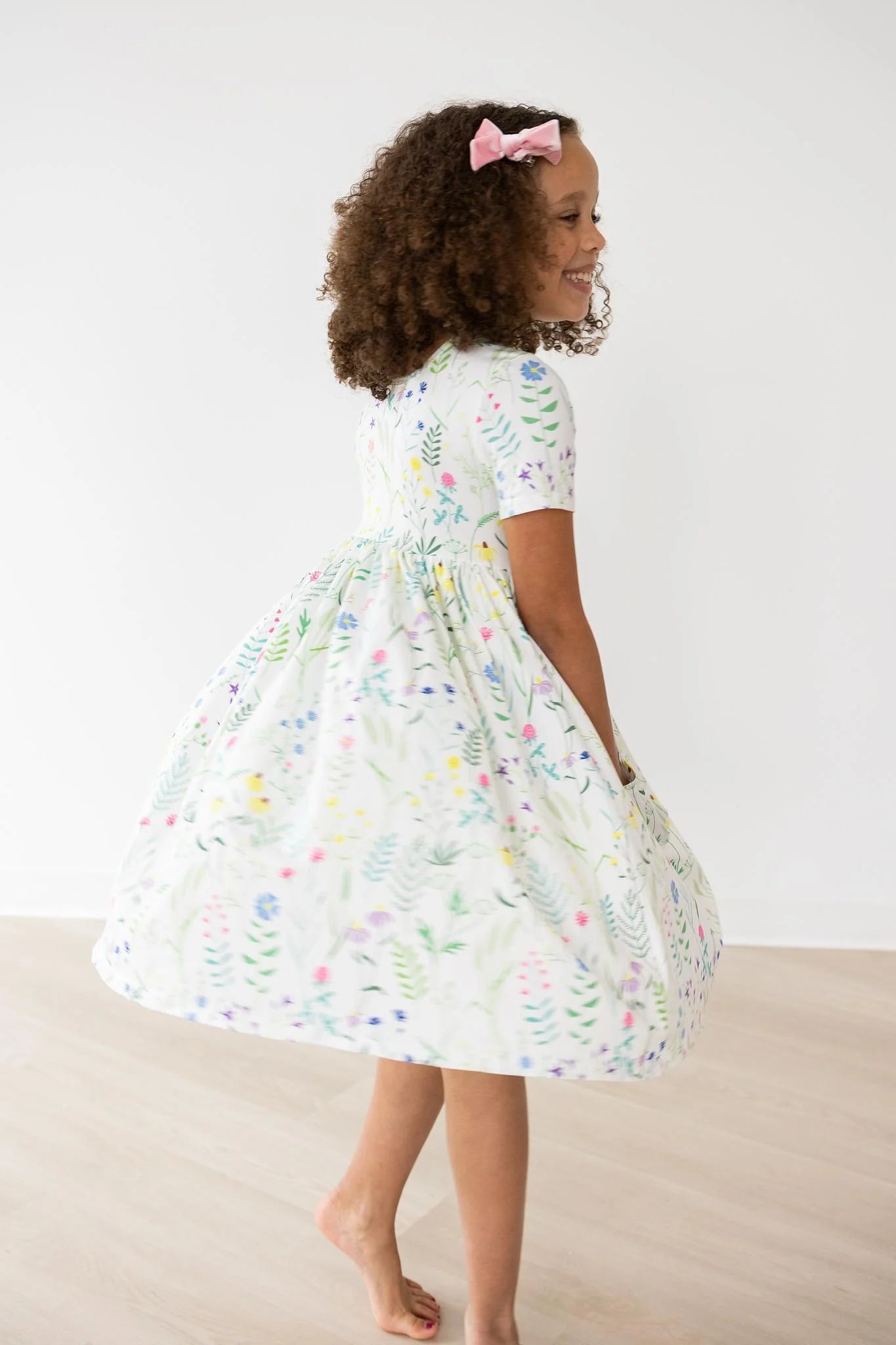 Spring Dandelions Twirl Dress by Mila & Rose