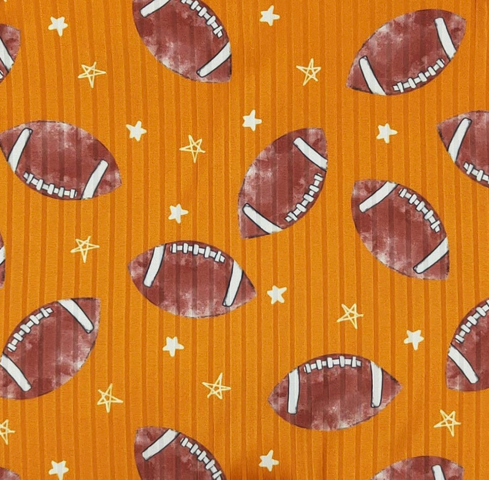 Football Romper (Orange) by Clover Cottage