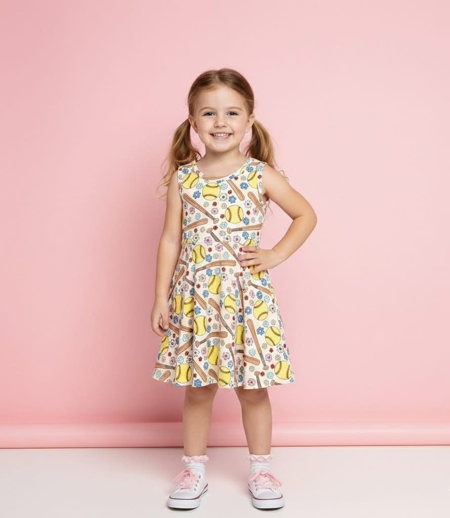 Softball Stitches Dress by Pete + Lucy