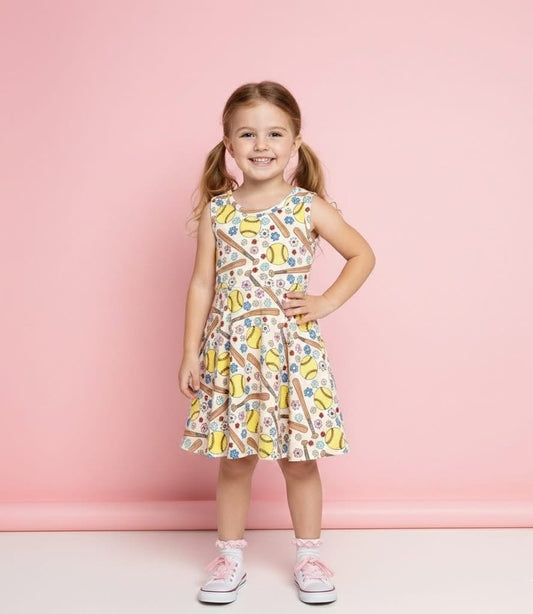Softball Stitches Dress by Pete + Lucy