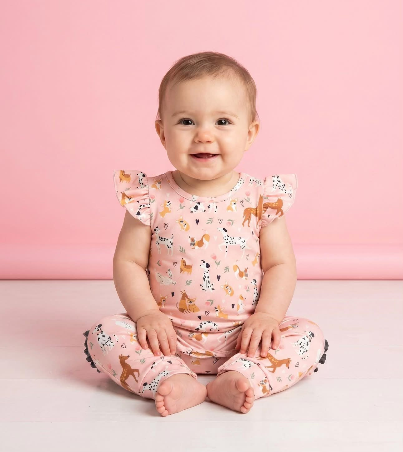 Playful Paws Infant Romper by Pete + Lucy