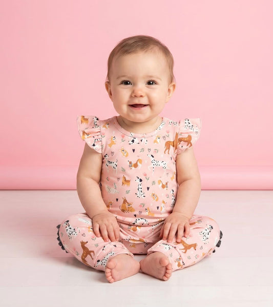 Playful Paws Infant Romper by Pete + Lucy