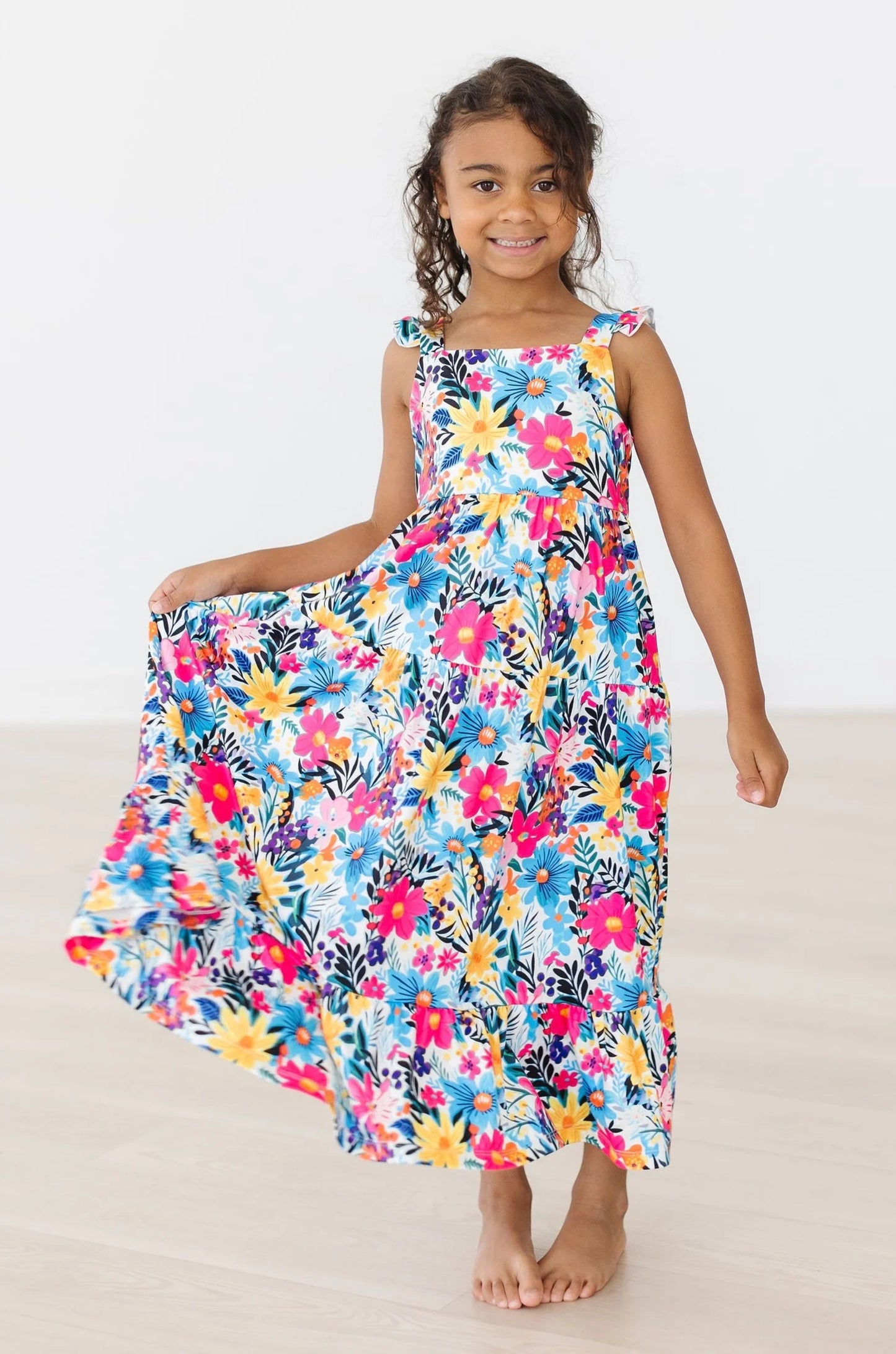 Petal Paradise Ruffle Maxi Dress by Mila & Rose