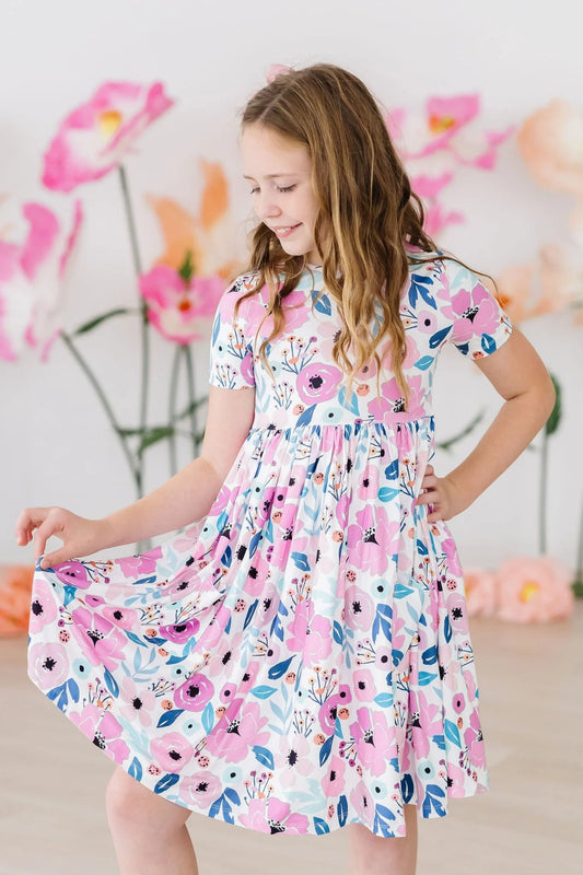 Pretty in Purple Twirl Dress by Mila & Rose