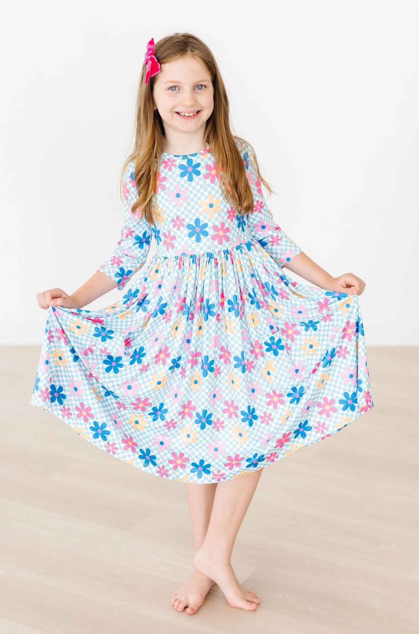 Crazy Daisy Pocket Twirl Dress by Mila & Rose