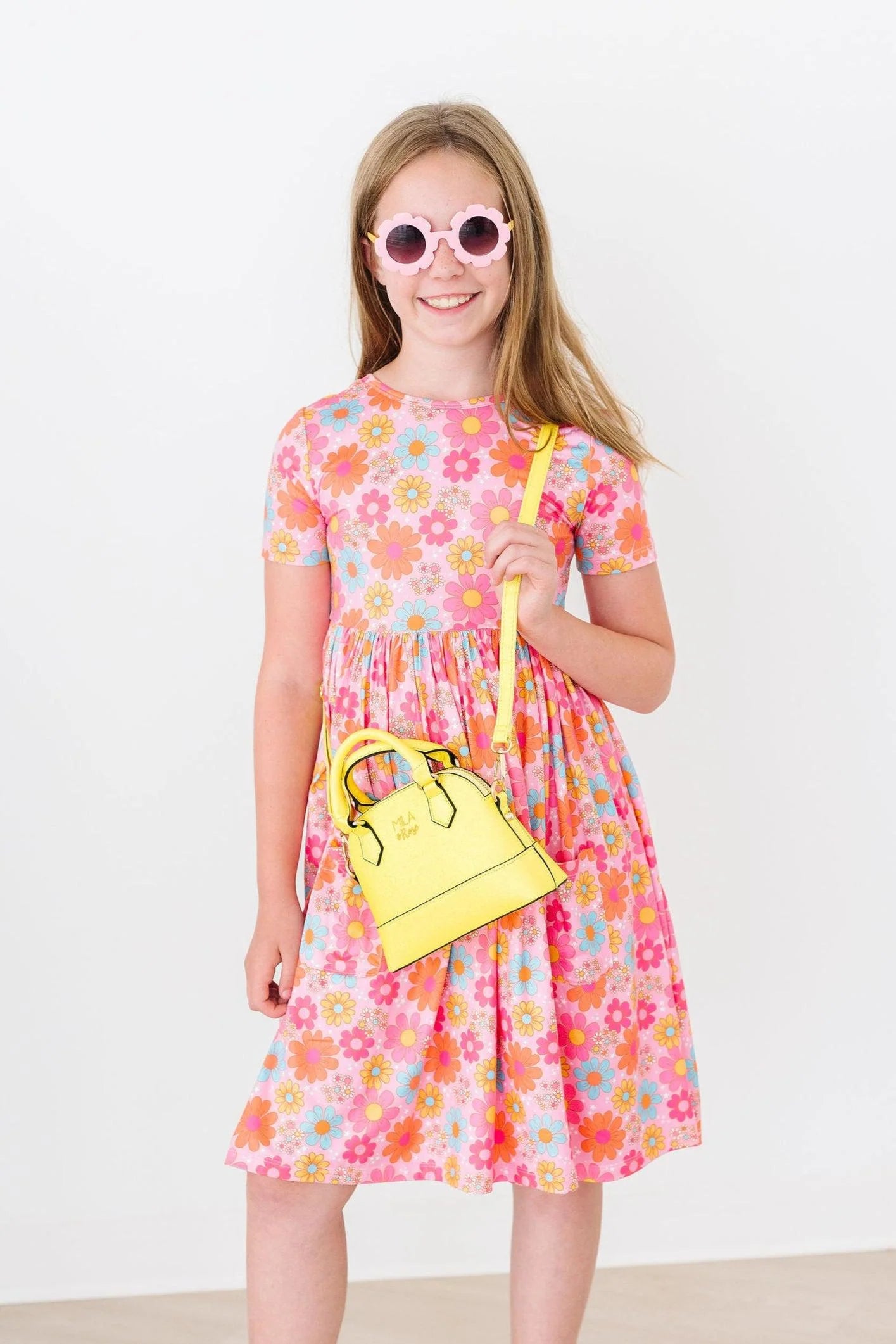 Petal Pop Pocket Twirl Dress by Mila & Rose