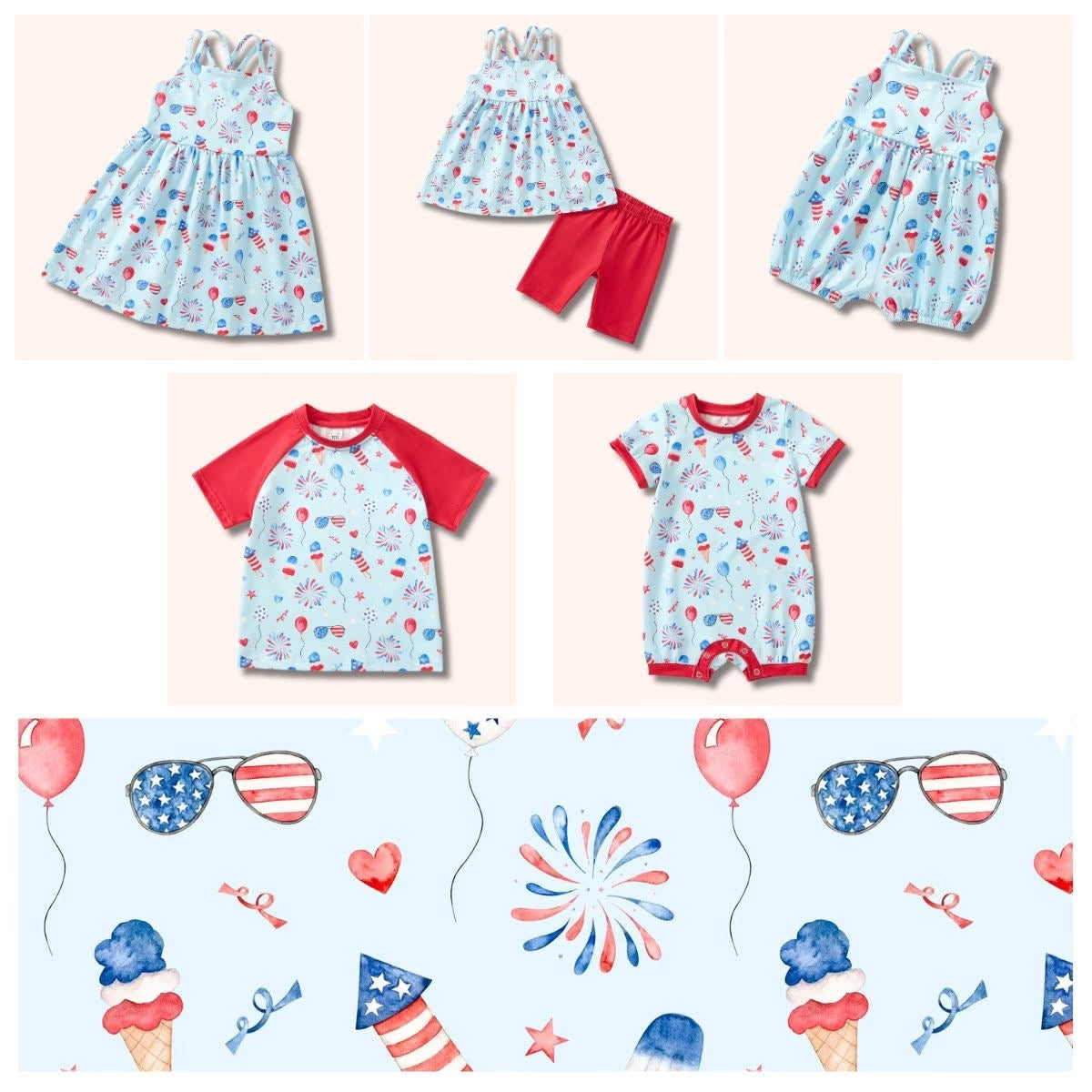 USA All Day Short Set by Pete + Lucy