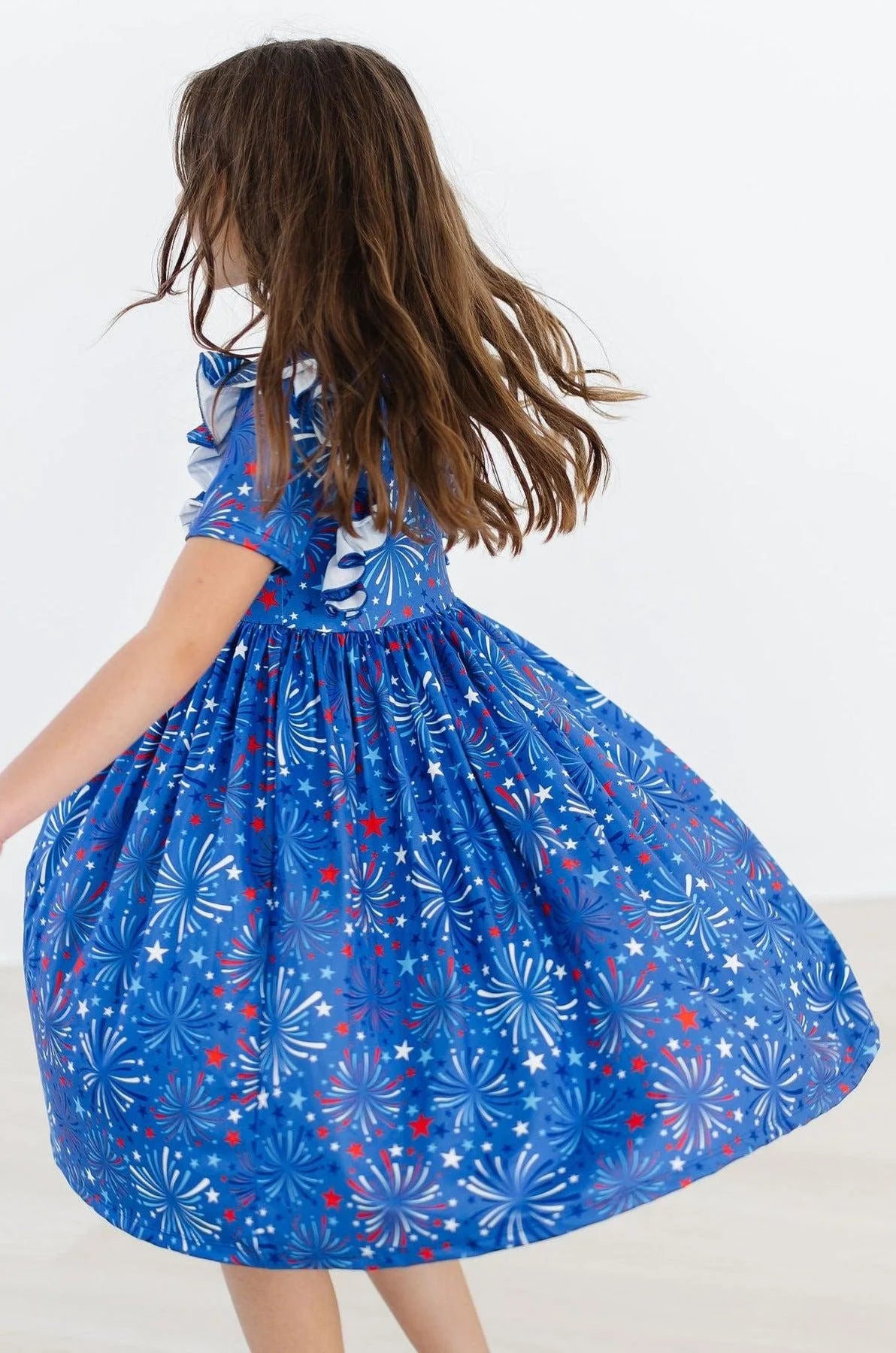 Spark-tacular Ruffle Twirl Dress by Mila & Rose