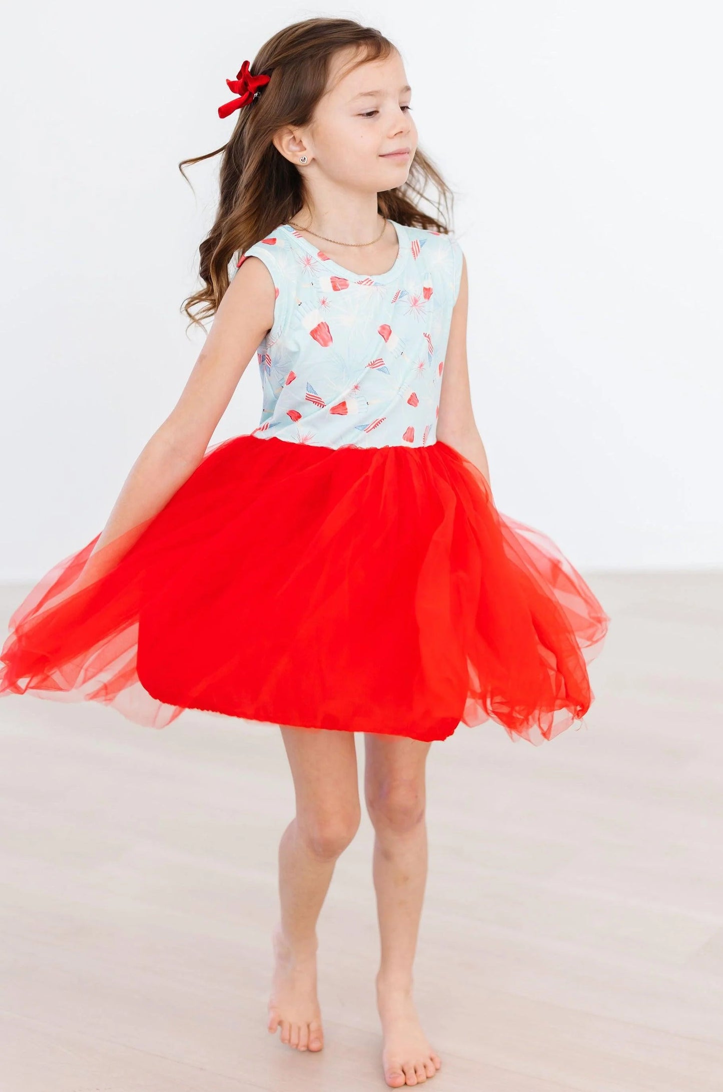 Sweet Land of Liberty Tank Tulle Dress by Mila & Rose