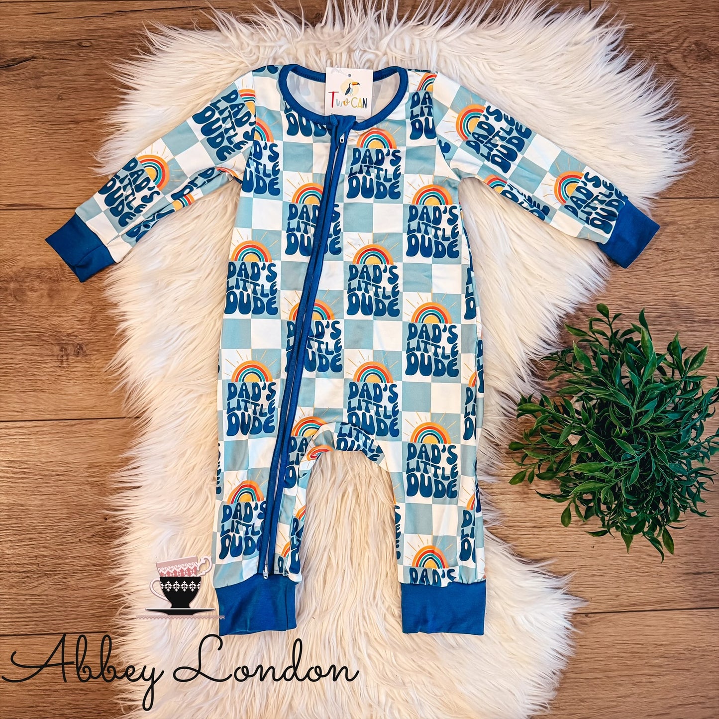 Dad’s Little Dude Infant Romper by TwoCan
