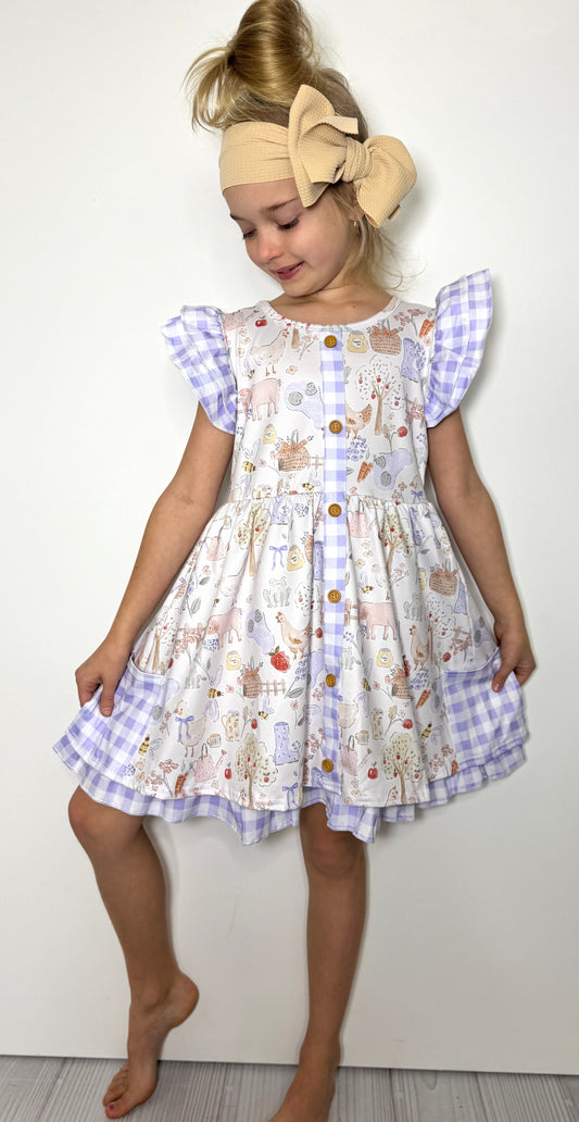 Periwinkle Farm Dress by Clover Cottage