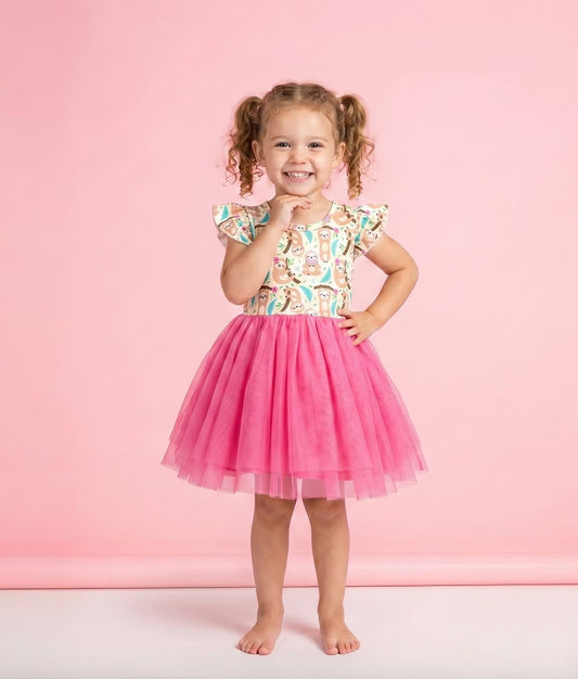 Summer Sloths Tulle by Pete + Lucy