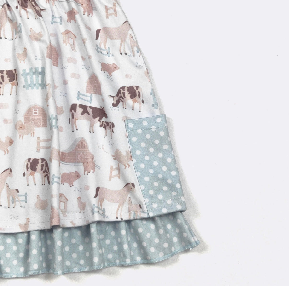 Barnyard Blue Dress by Clover Cottage
