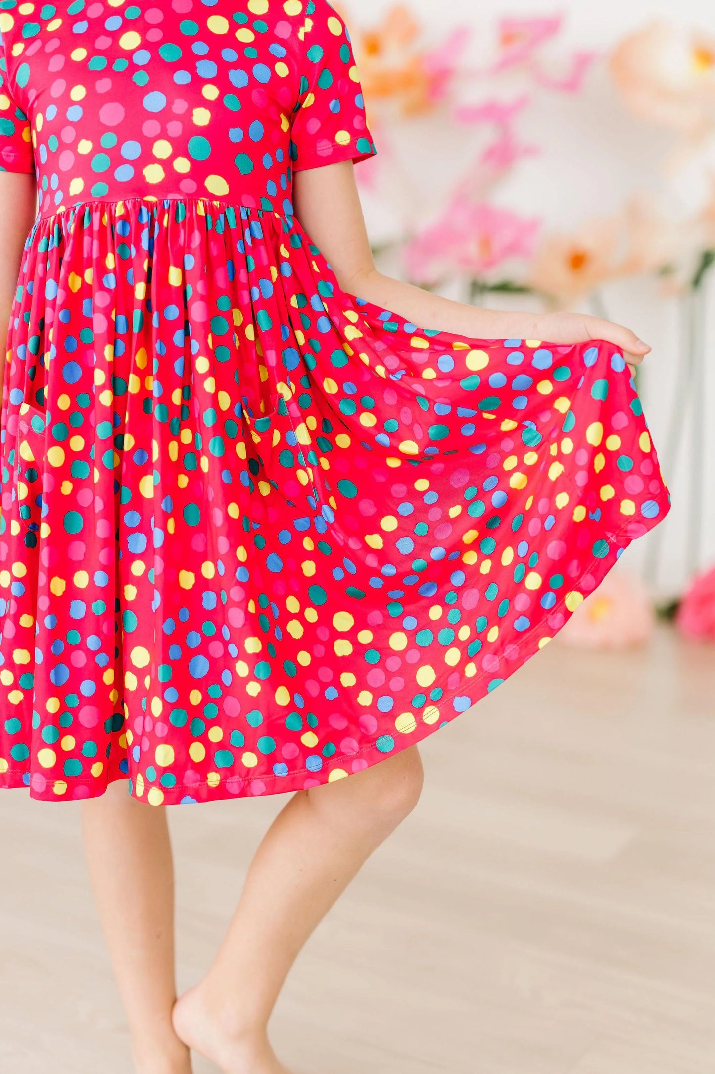 Polka Dot Party Pocket Twirl Dress by Mila & Rose
