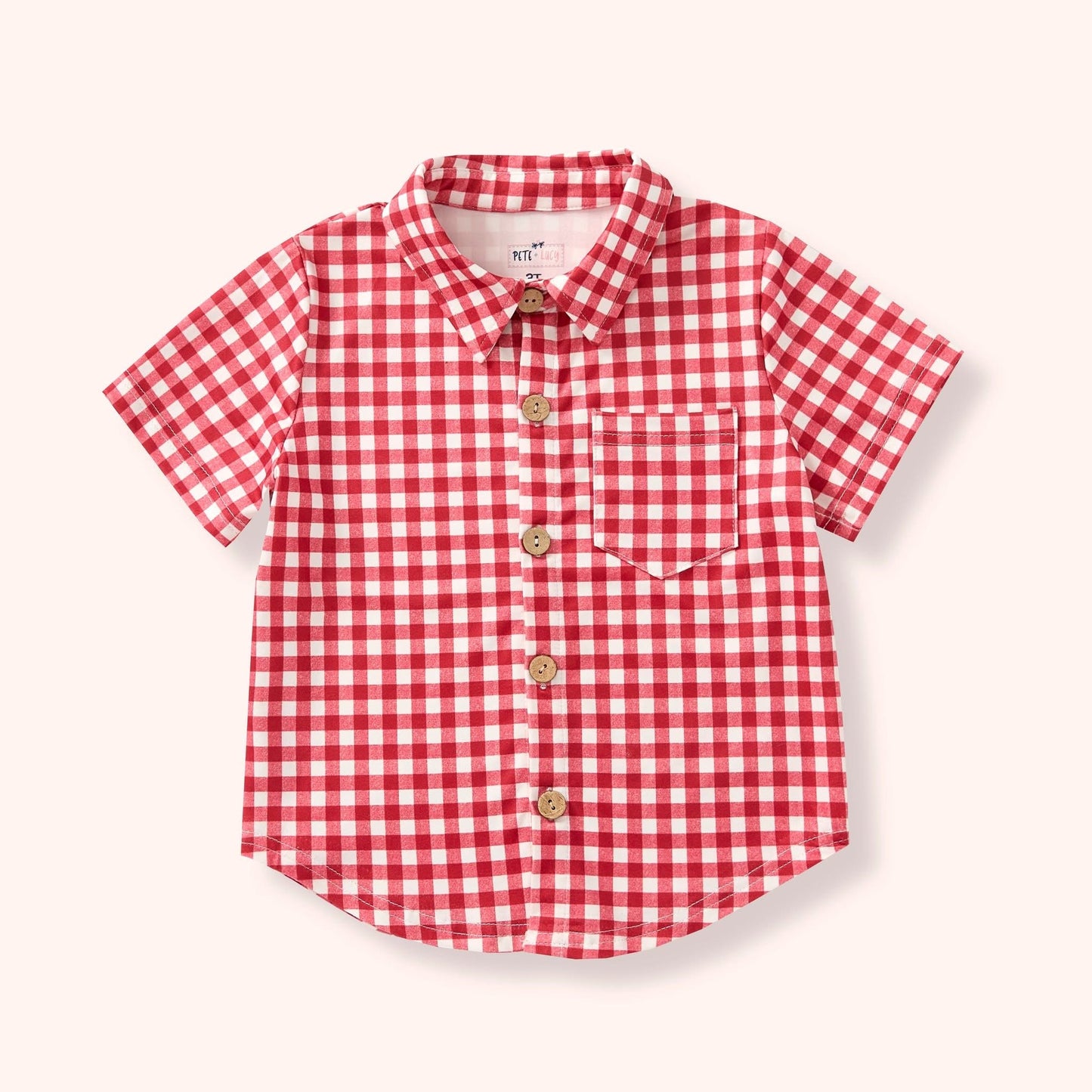 Gingham Picnic Shirt by Pete + Lucy