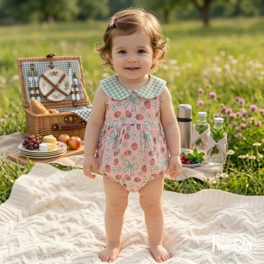 Strawberry Picnic Infant Onesie by TwoCan
