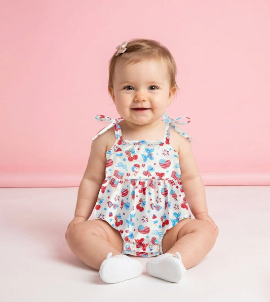 Firecracker Cutie Infant Romper by Pete + Lucy