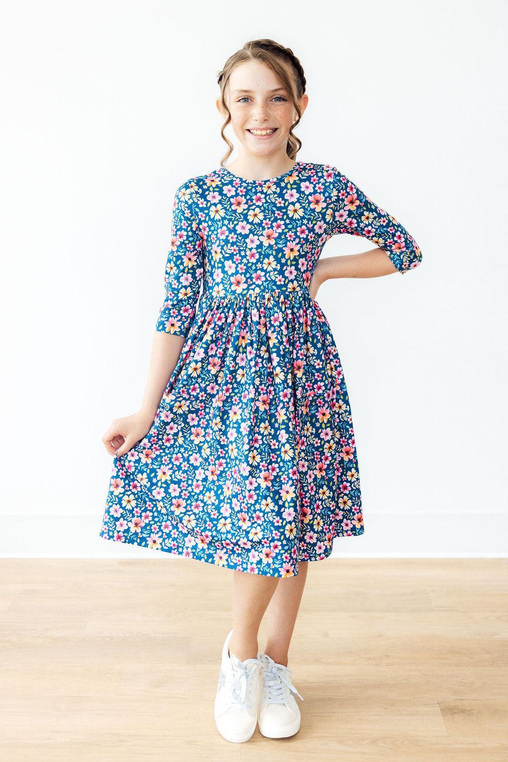 Rainforest Blooms Twirl Dress by Mila & Rose