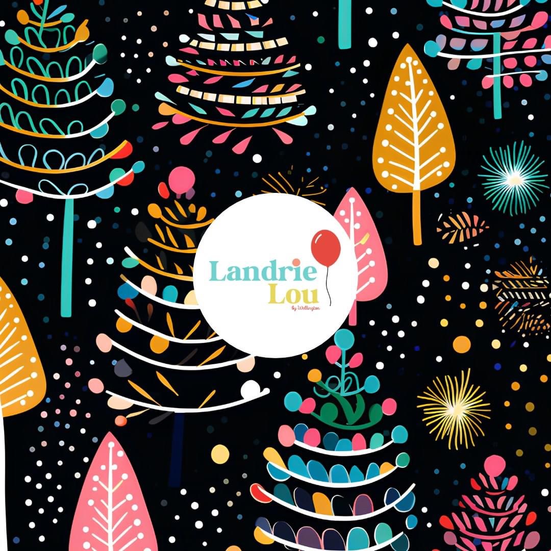 Christmas Lights Twirl Dress by Landrie Lou