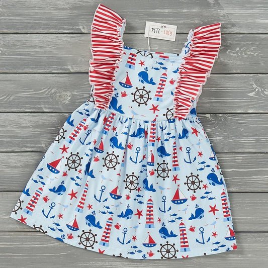 (Preorder) Anchors Away Dress by Pete + Lucy