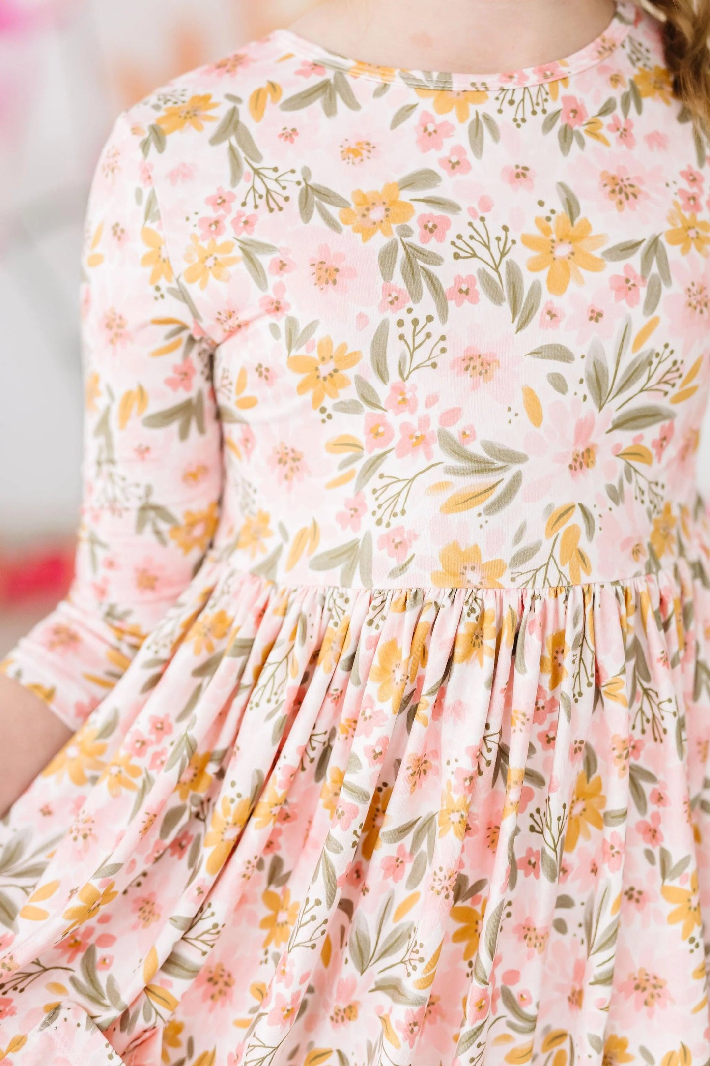 Pretty Peachy Twirl Dress by Mila & Rose