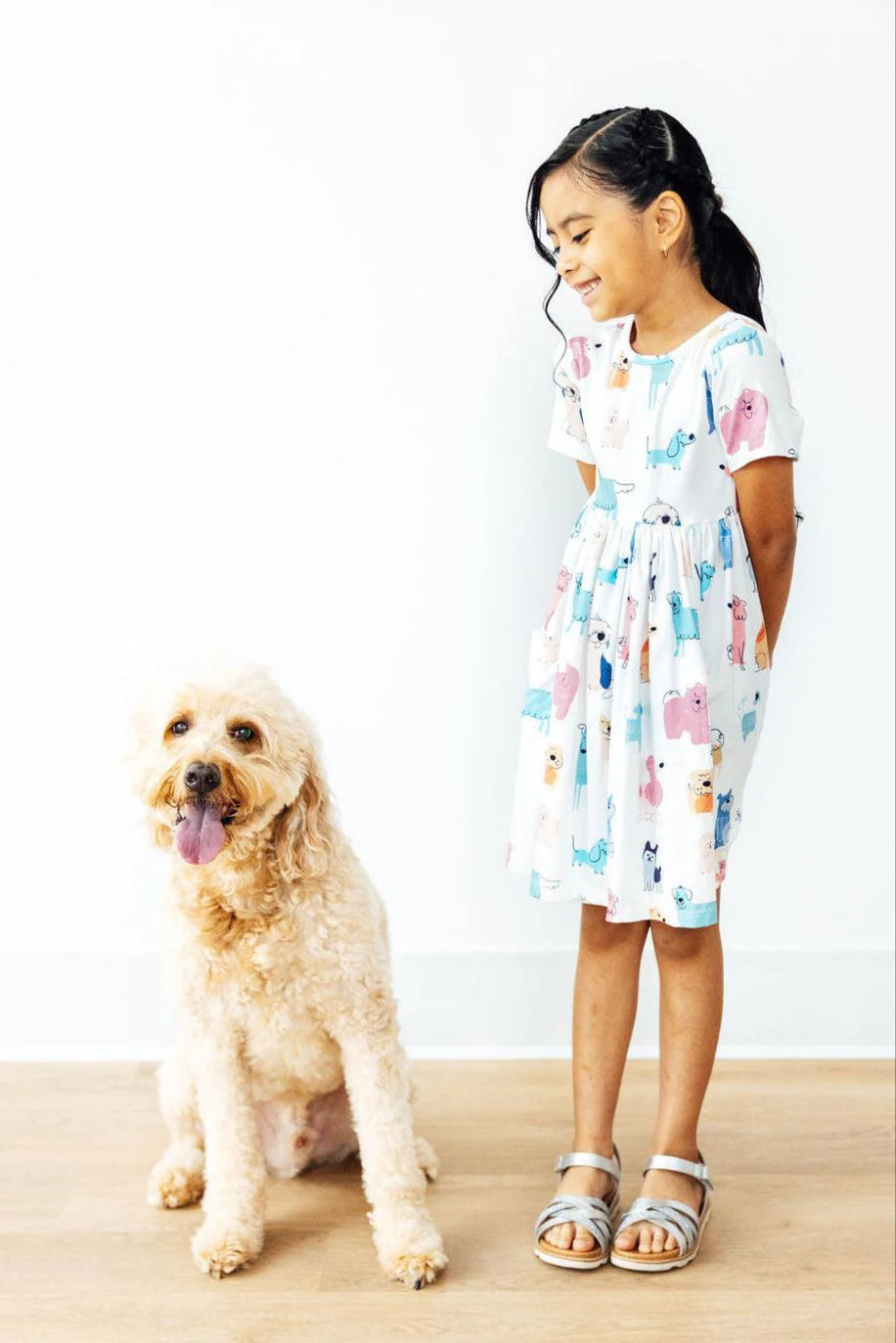 Puppy Pals Pocket Twirl Dress by Mila & Rose