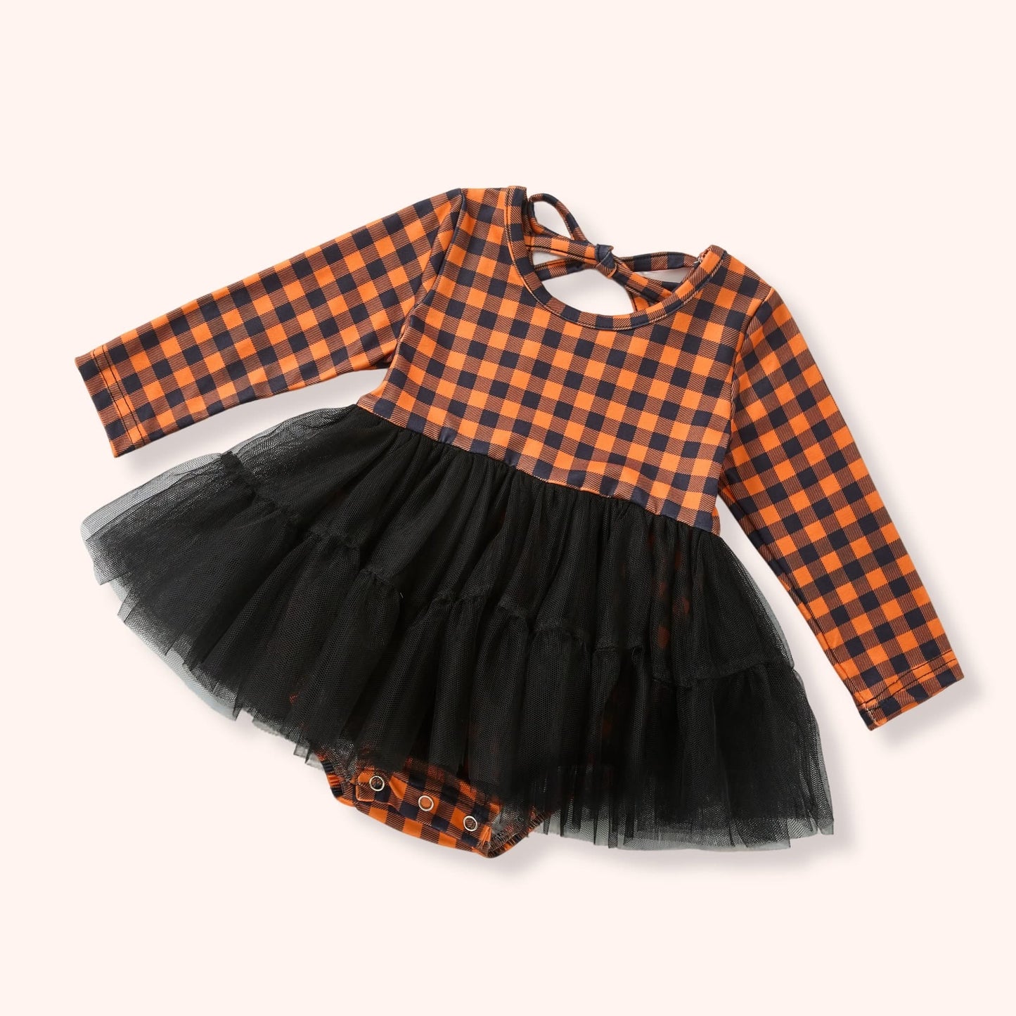 (Preorder) Harvest Gingham Infant Romper by Pete + Lucy