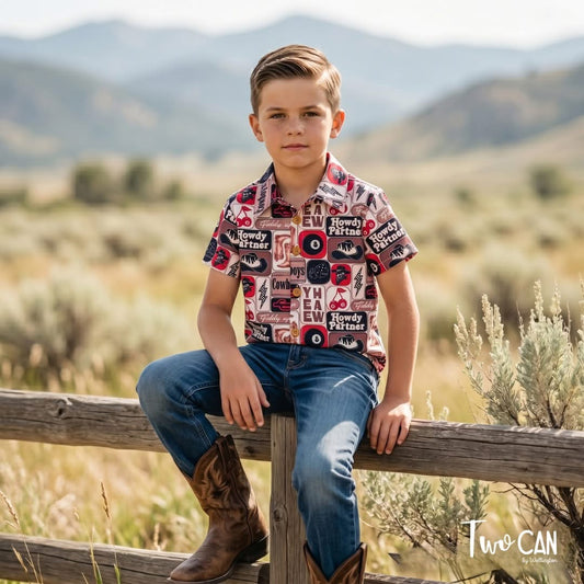 Howdy Partner Button Up Shirt by TwoCan