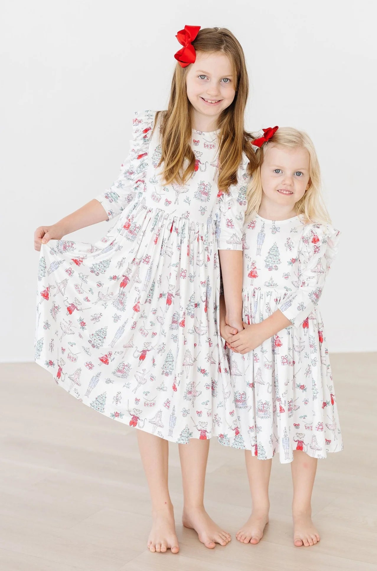 Clara’s Christmas Ruffle Twirl Dress by Mila & Rose