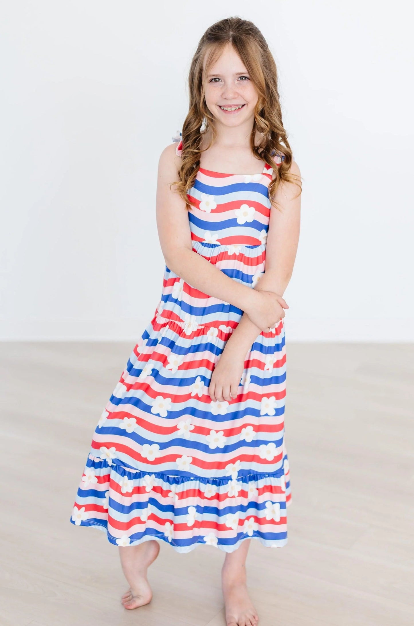 July Vibes Ruffle Maxi Dress by Mila & Rose
