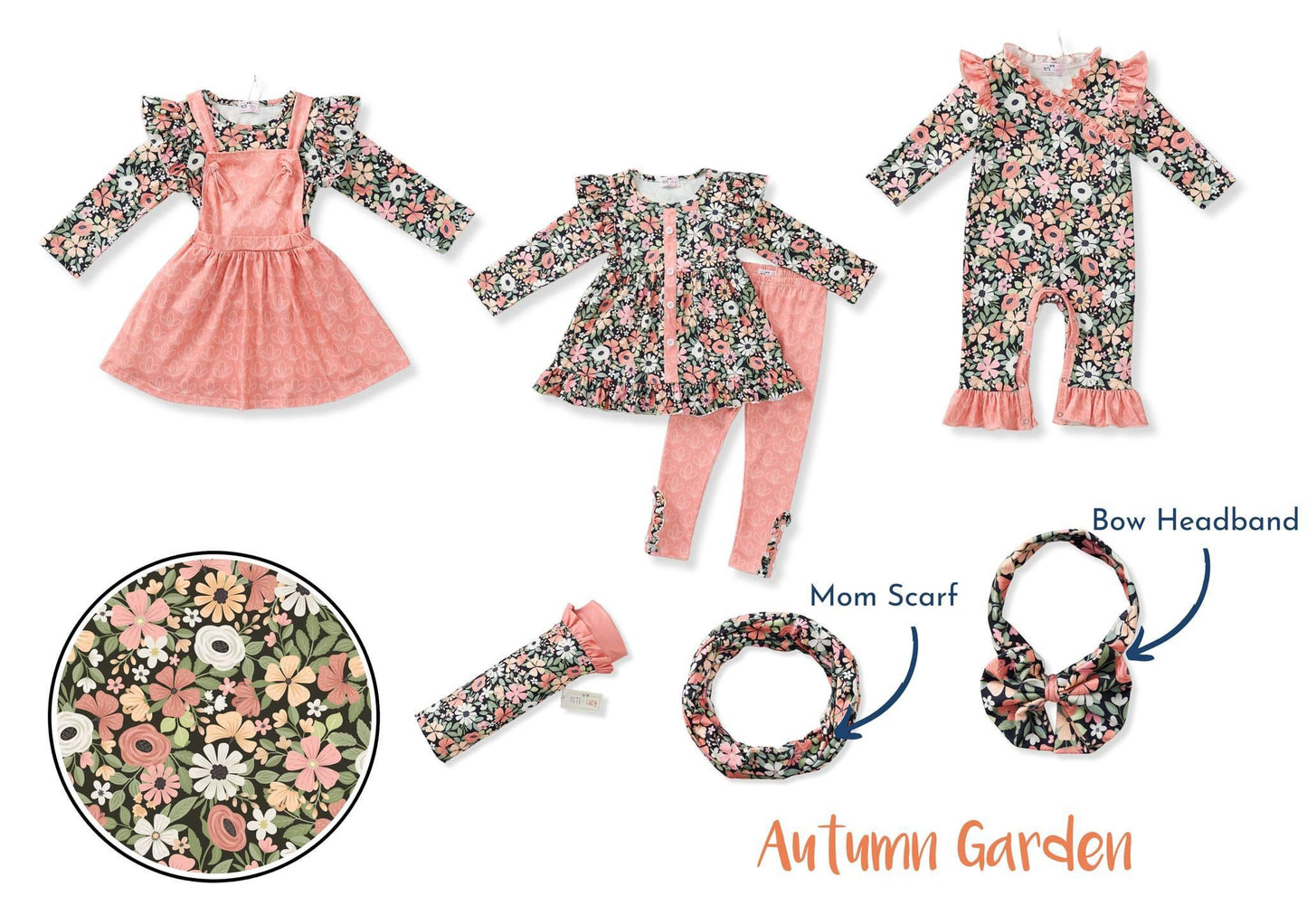 (Preorder) Autumn Garden Infant Romper by Pete + Lucy