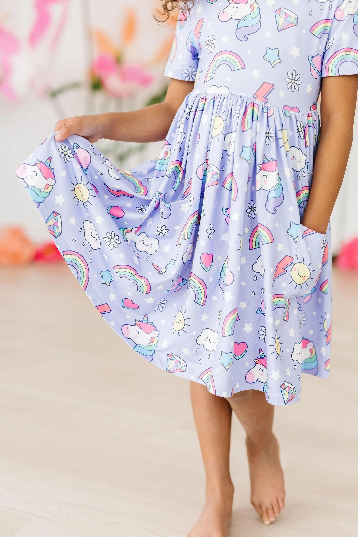 Galactic Unicorns Twirl Dress by Mila & Rose