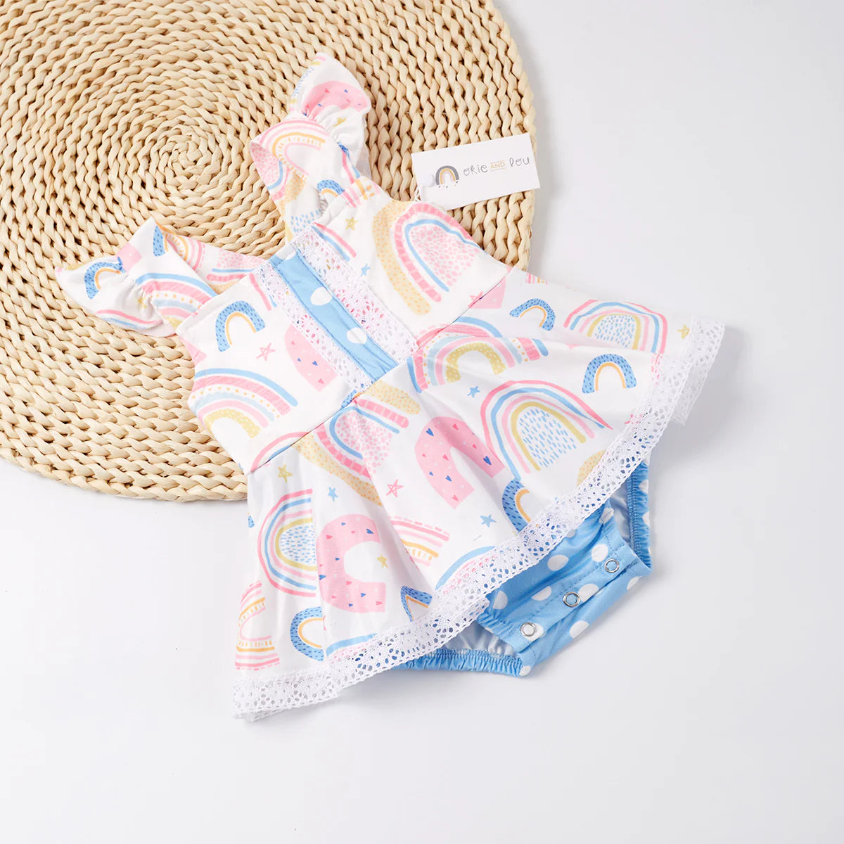Over the Rainbow Infant Romper by Okie & Lou