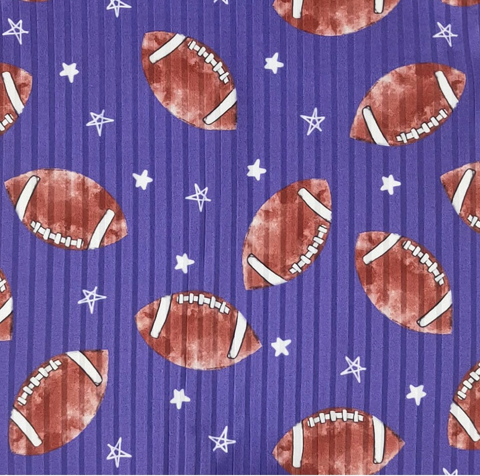 Football Romper (Purple) by Clover Cottage