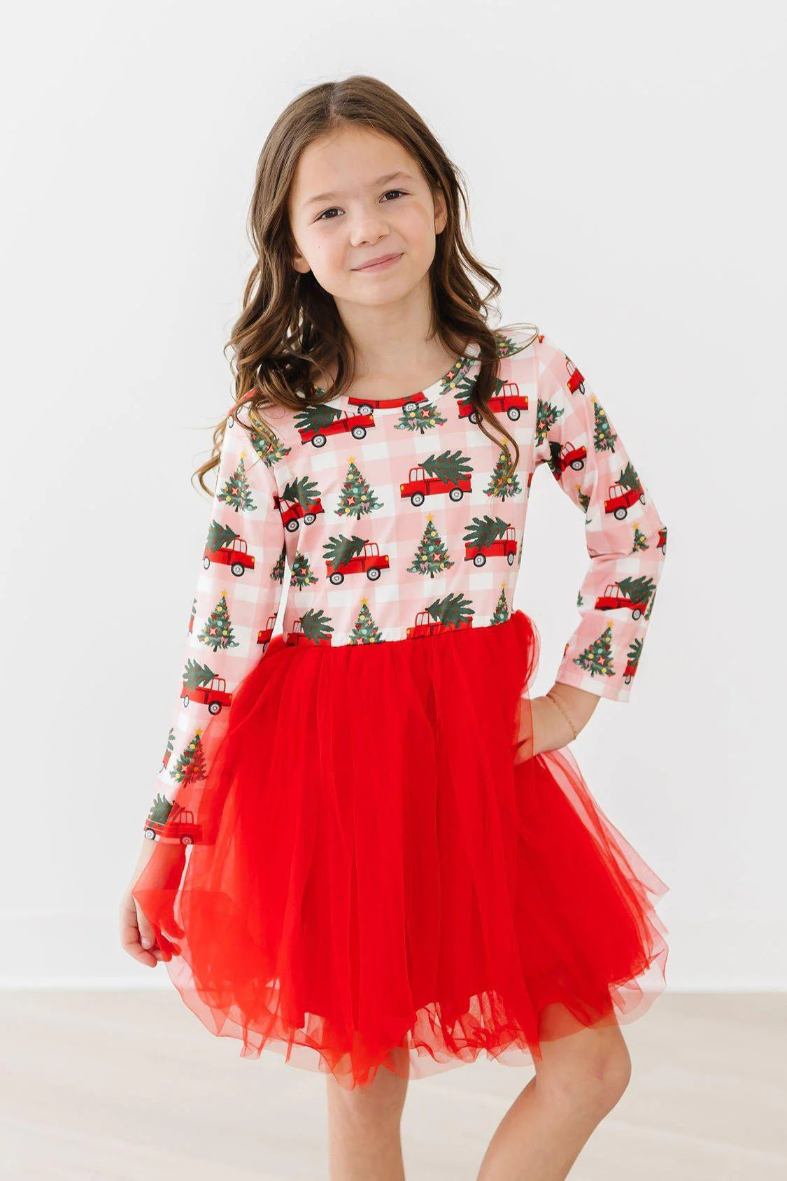 Christmas Tree Farm Tulle Dress by Mila & Rose